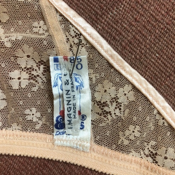 VINTAGE EYRS PARIS LACE BRA MADE IN FRANCE I. MAGNIN & CO ERES - Picture 8 of 10